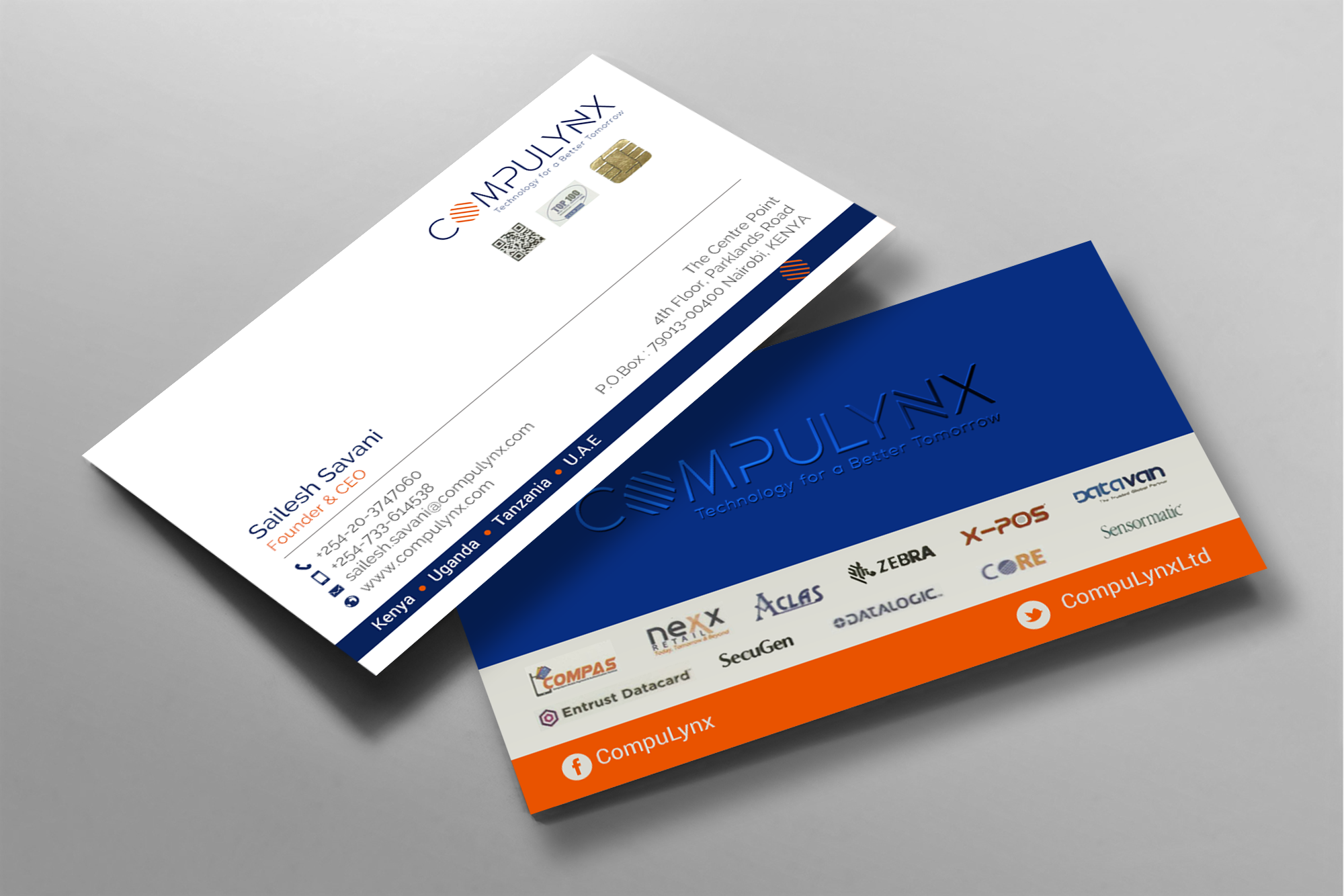 Visitenkarten-Design von chandrayaan.creative für COMPULYNX LTD | Design #23276923