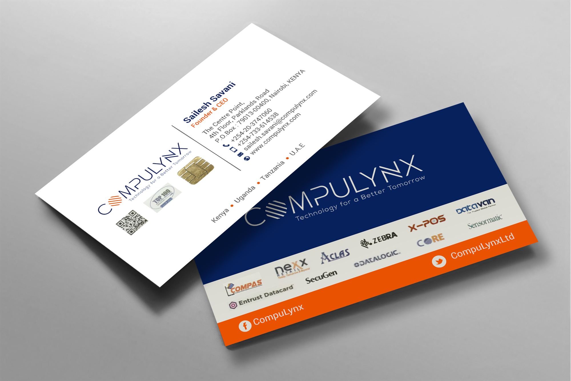 Business Card Design by chandrayaan.creative for COMPULYNX LTD | Design #23276925