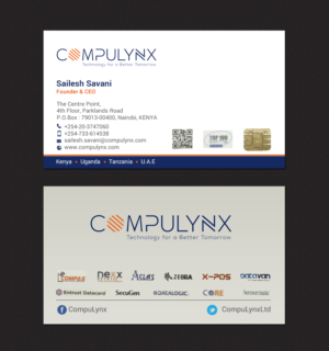 Business Card Design by chandrayaan.creative for COMPULYNX LTD | Design: #23276929