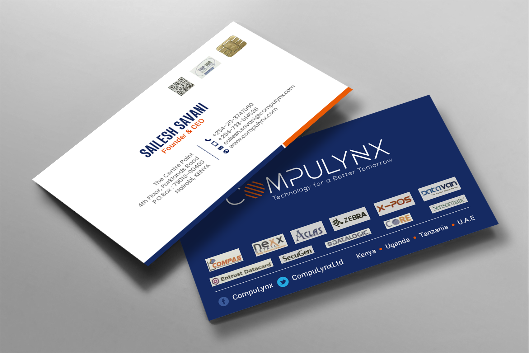 Visitenkarten-Design von chandrayaan.creative für COMPULYNX LTD | Design #23276940