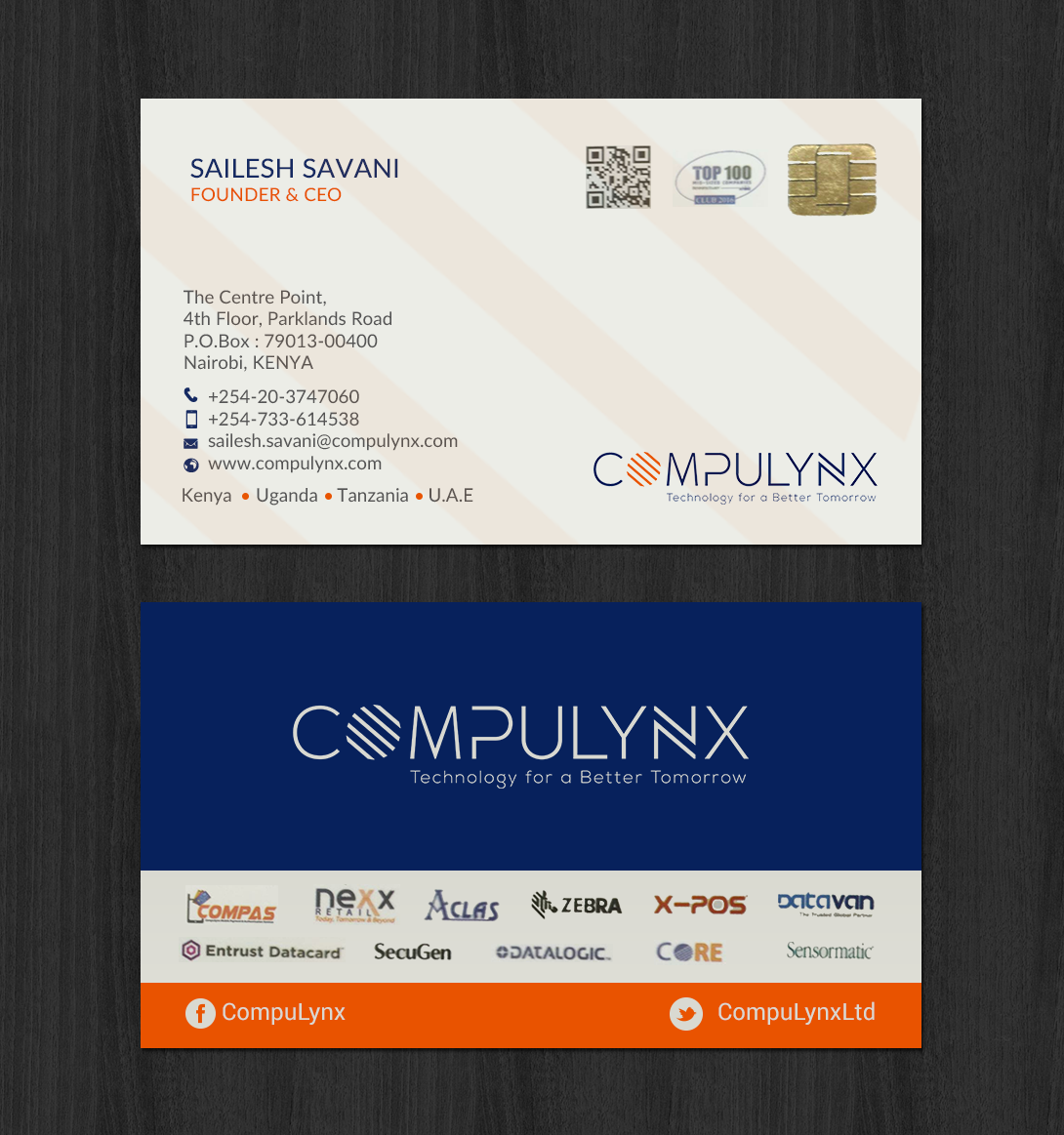 Visitenkarten-Design von chandrayaan.creative für COMPULYNX LTD | Design #23277388