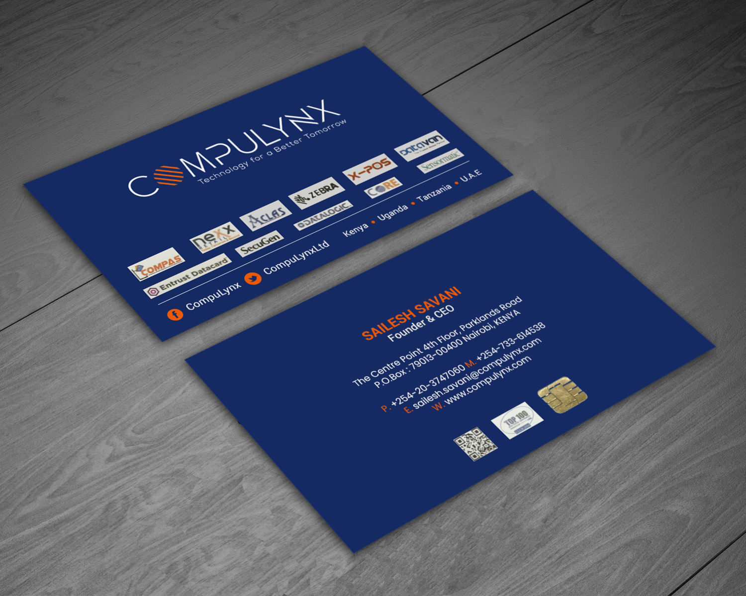 Business Card Design by chandrayaan.creative for COMPULYNX LTD | Design #23277397