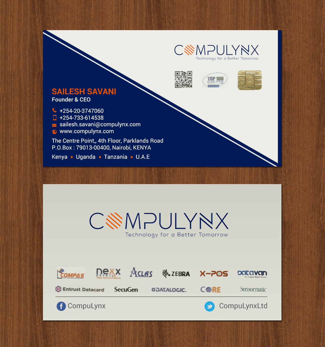 Business Card Design by chandrayaan.creative for COMPULYNX LTD | Design #23278363