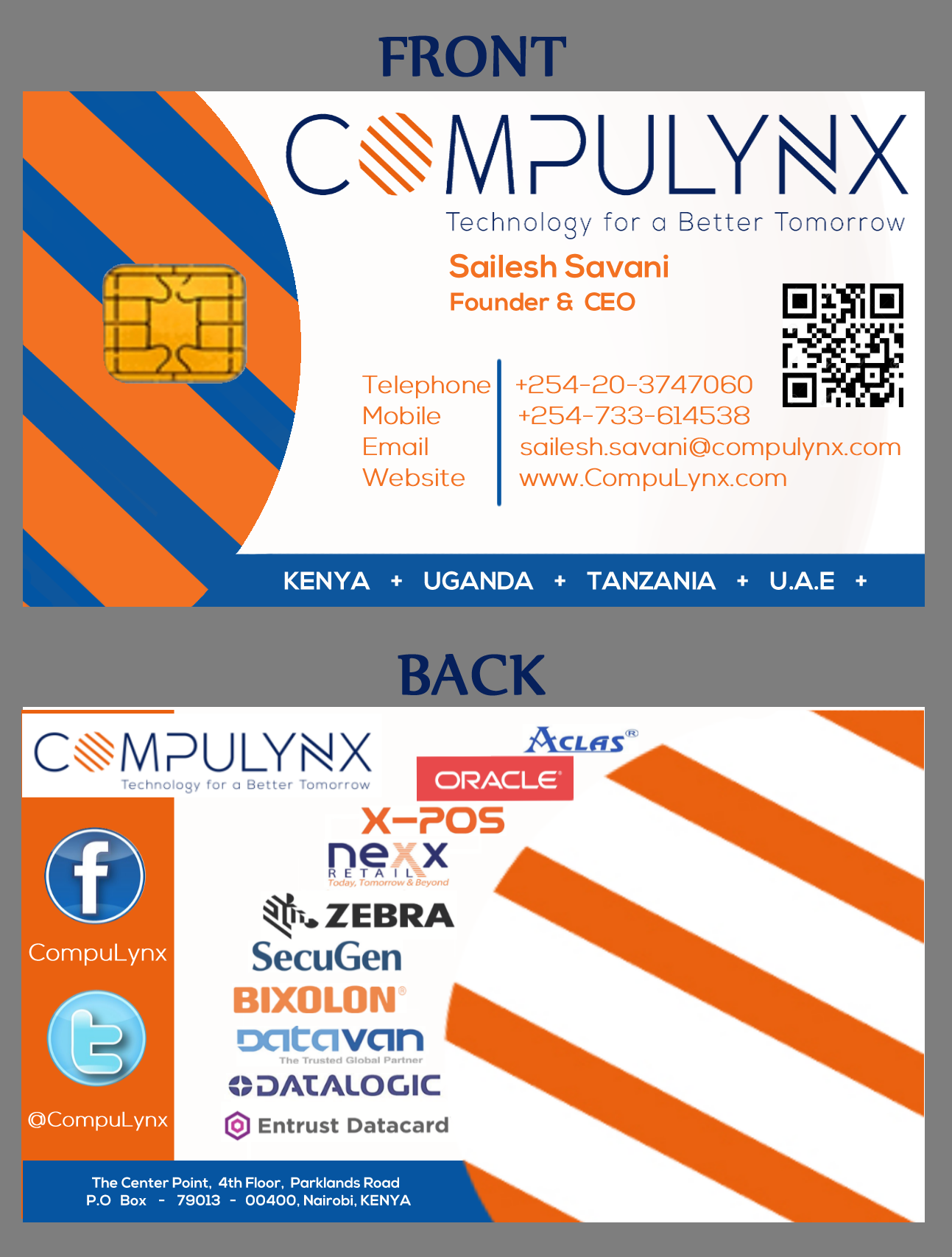 Visitenkarten-Design von Domi_Jordan25 für COMPULYNX LTD | Design #23281772