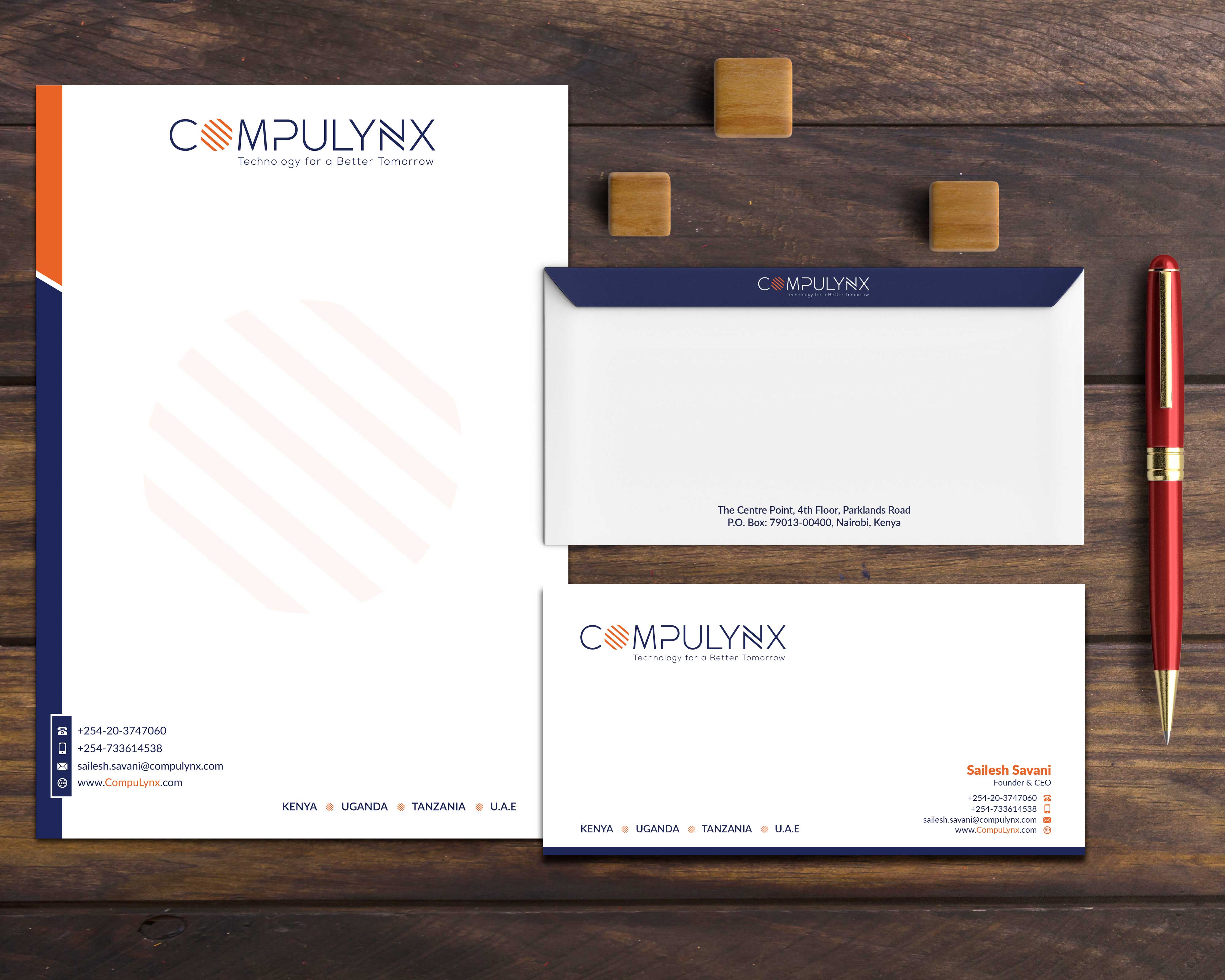 Design de Carte de Visite par Musa. A pour COMPULYNX LTD | Design #23380117