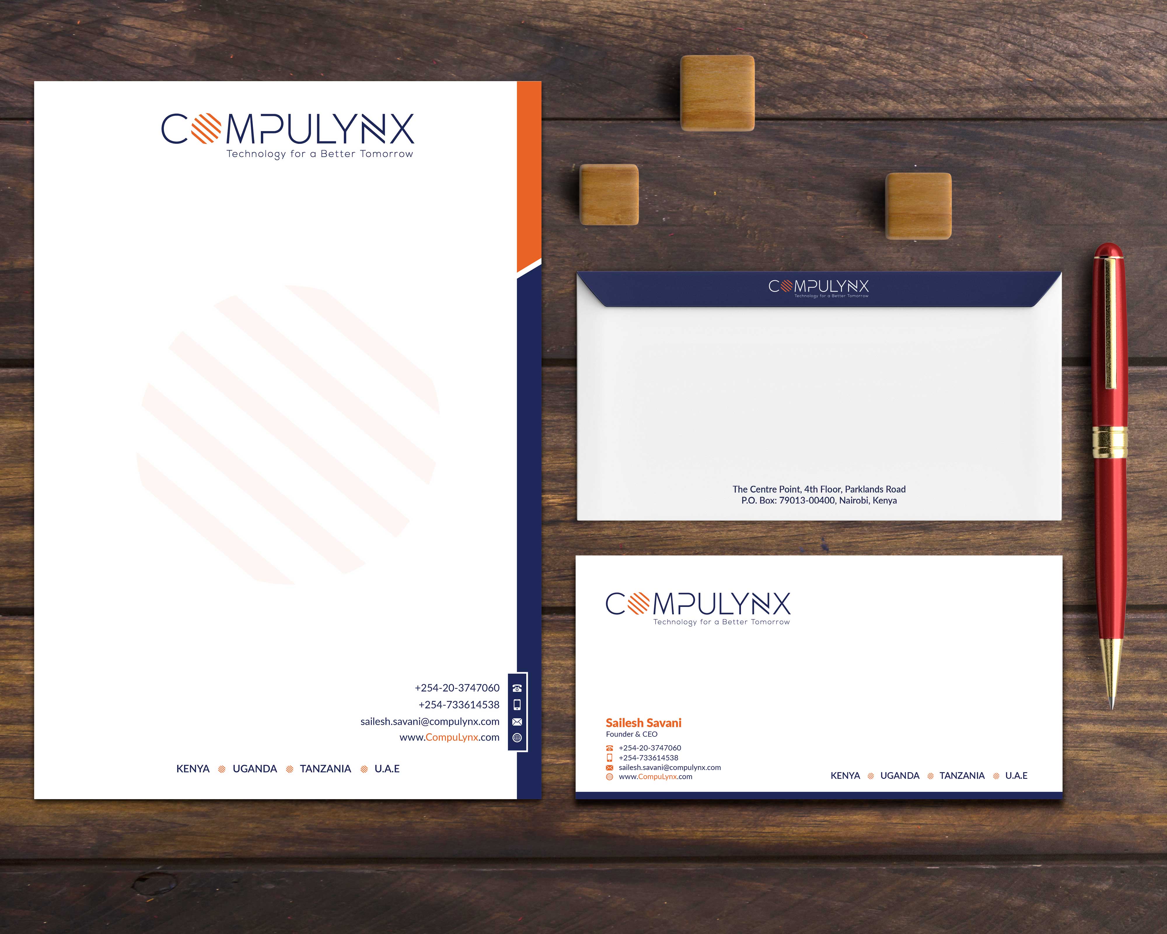 Design de Carte de Visite par Musa. A pour COMPULYNX LTD | Design #23380119