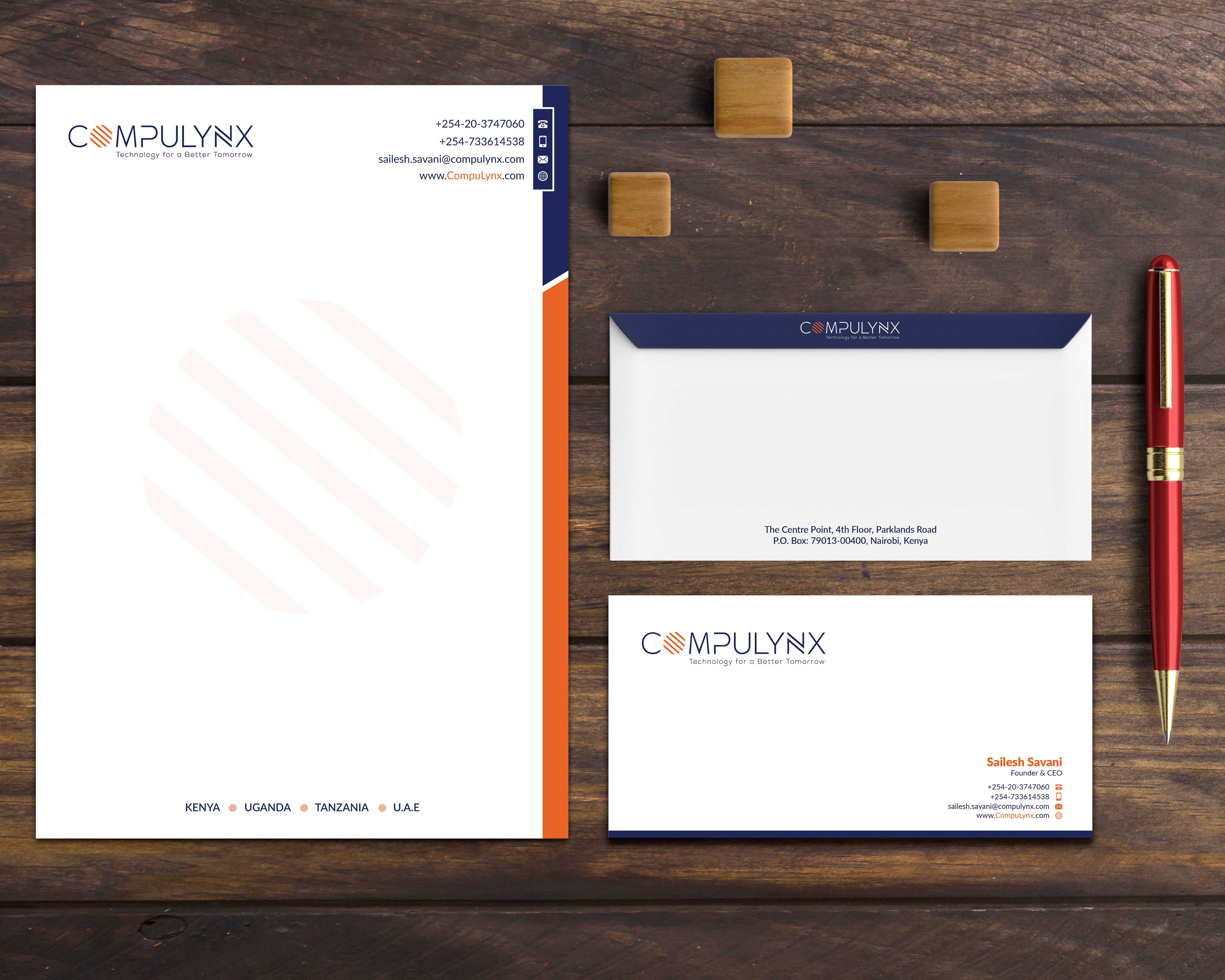 Design de Carte de Visite par Musa. A pour COMPULYNX LTD | Design #23381359
