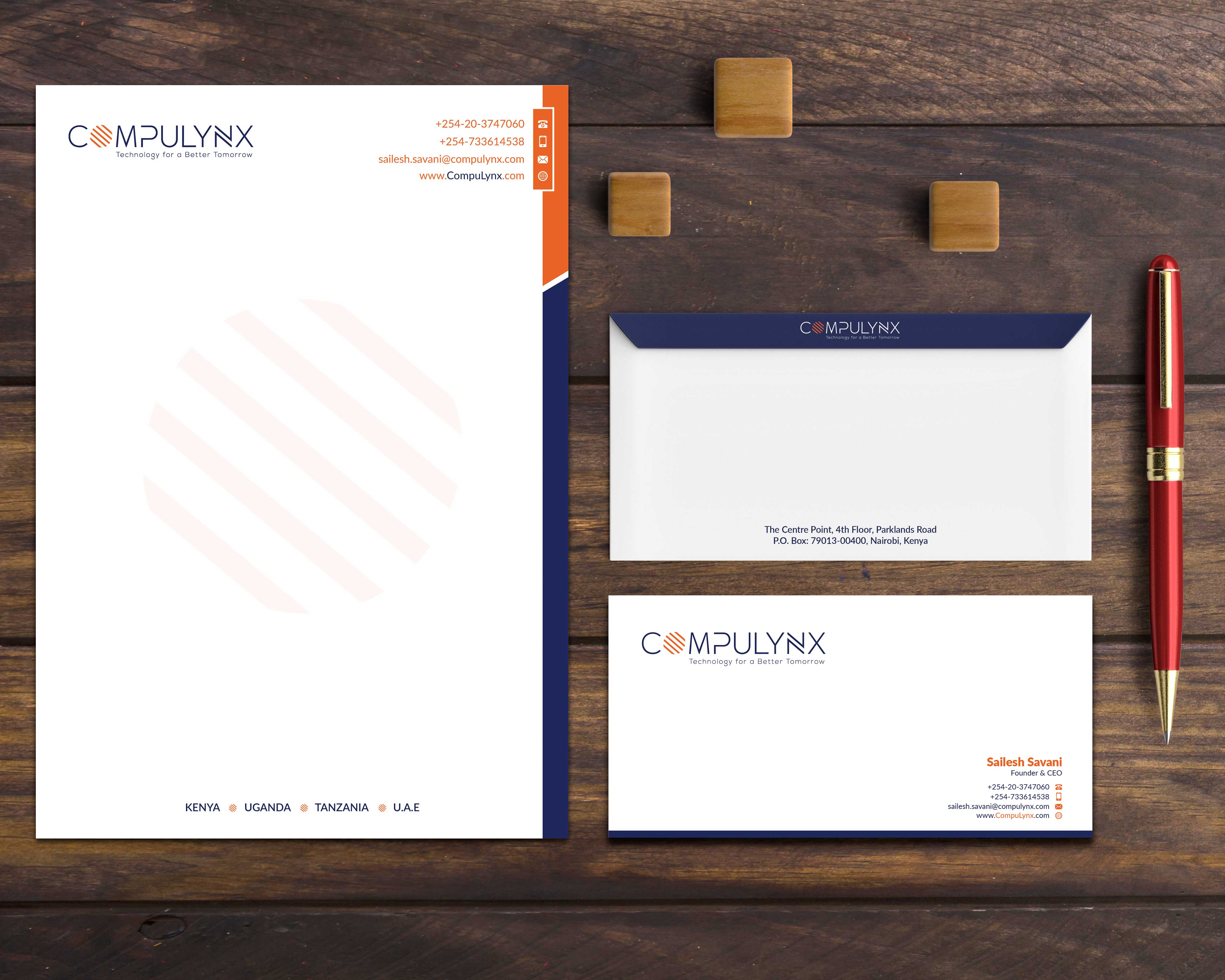 Design de Carte de Visite par Musa. A pour COMPULYNX LTD | Design #23381360