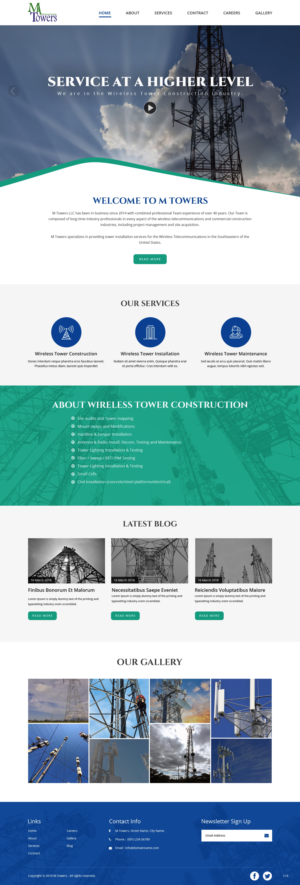 Web Design by pb for M Towers, LLC | Design: #23280613