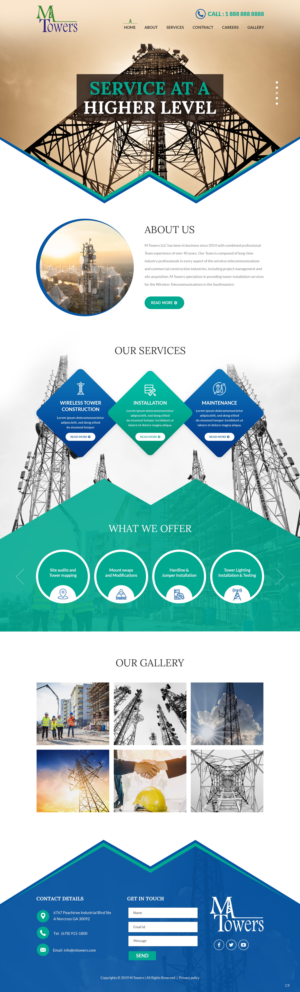 Web Design by pb for M Towers, LLC | Design: #23280614