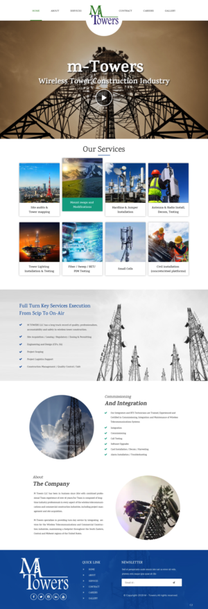 Web Design by pb for M Towers, LLC | Design: #23280616