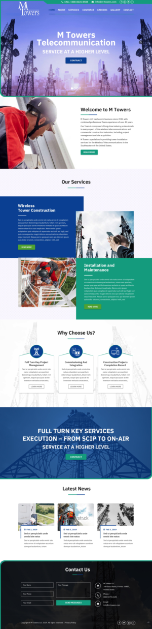 Web Design by pb for M Towers, LLC | Design: #23280618