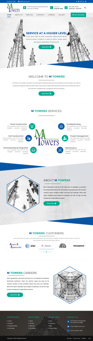 Web Design by pb for M Towers, LLC | Design: #23280627