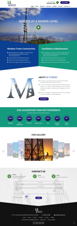 Web Design by pb for M Towers, LLC | Design: #23280628