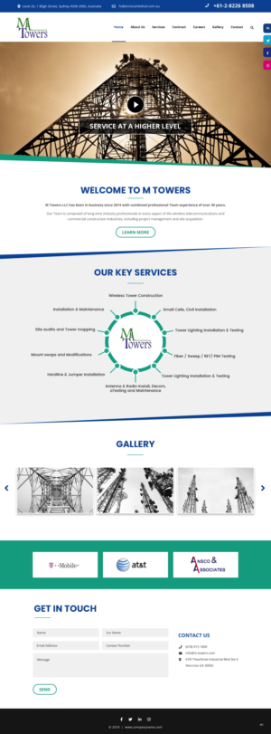 Web Design by pb for M Towers, LLC | Design: #23280643