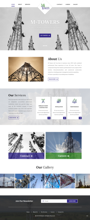 Web Design by pb for M Towers, LLC | Design: #23280645
