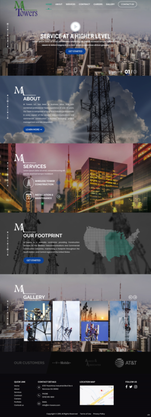 Web Design by pb for M Towers, LLC | Design: #23280646