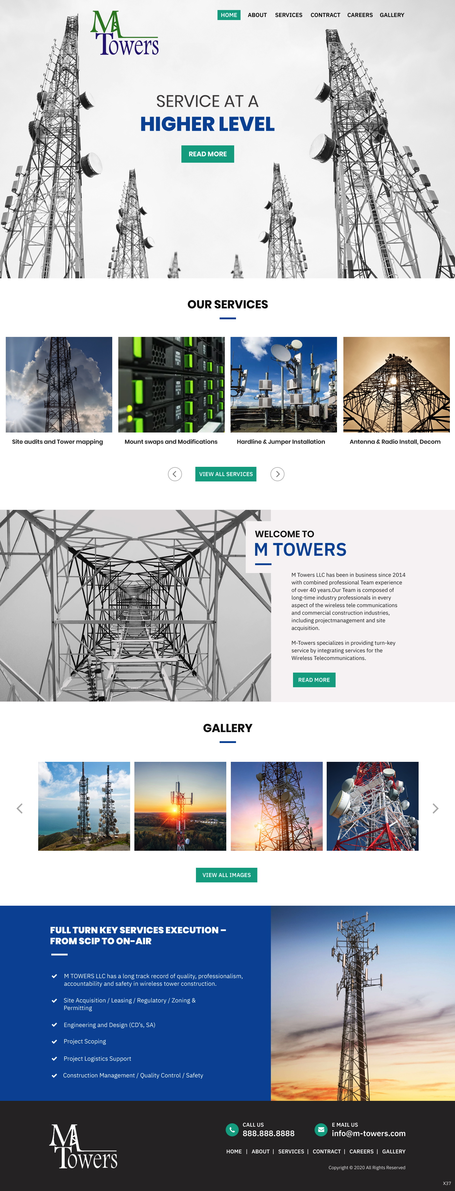 Web Design by pb for M Towers, LLC | Design #23280649