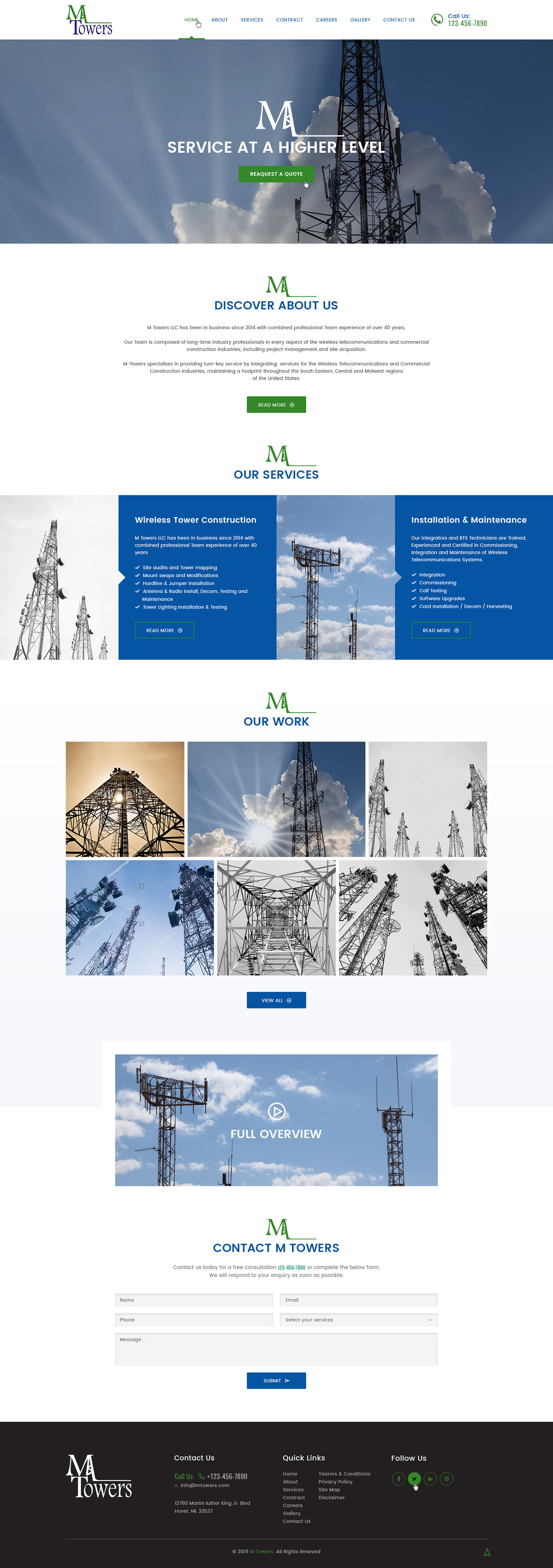Diseño Web por Ved Web Services para M Towers, LLC | Diseño #23279732