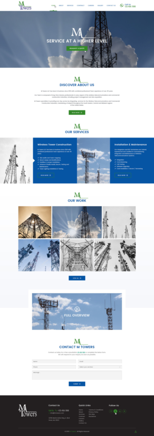 Web Design by Ved Web Services for M Towers, LLC | Design #23279732