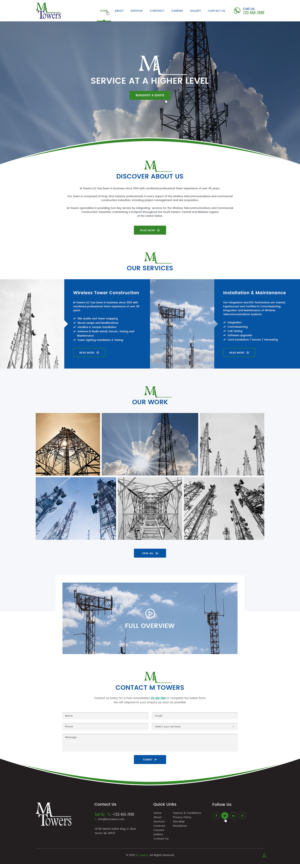 Web Design by Ved Web Services for M Towers, LLC | Design: #23279733