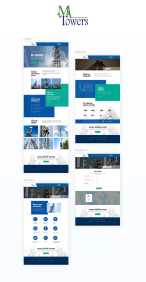 WordPress WEB DESIGN & CODING for www.m-towers.com Wireless Tower Contruction  | Web-Design von SAC-D