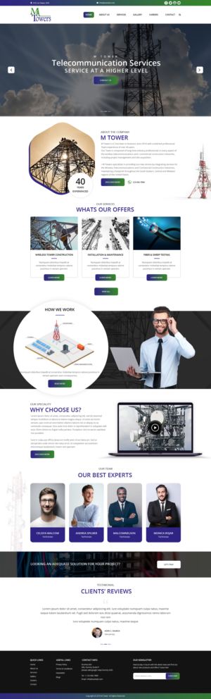 Web Design by Factotum Designs for M Towers, LLC | Design: #23282434