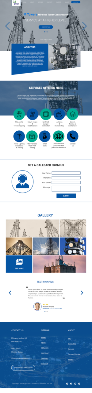 Web Design by Designtiel for M Towers, LLC | Design: #23296540