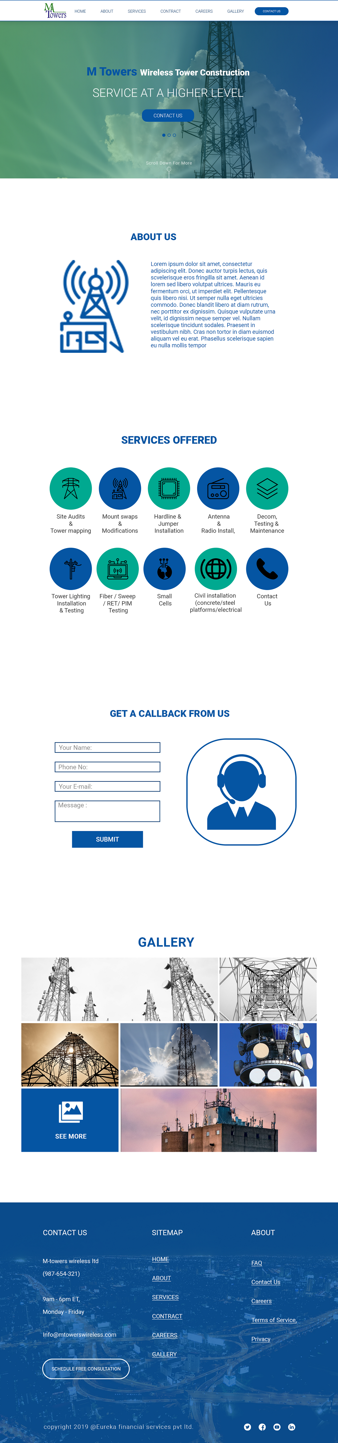 Web Design by Designtiel for M Towers, LLC | Design #23312518