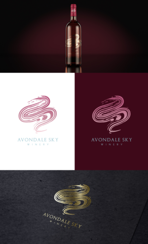 Avondale Sky Winery | Logo Design by GLDesigns