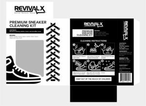 Premium sneaker cleaning kit Packaging Design  | Diseño de Empaque por adjeiiBlack