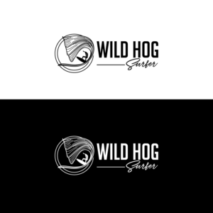 Wild Hog Surfer | Logo-Design von Graphic Bricks