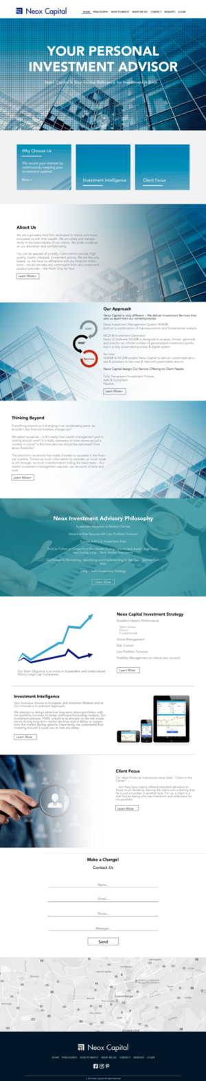 New and upgraded www.neoxcapital.com content & design financial markets | Web Design by lionx