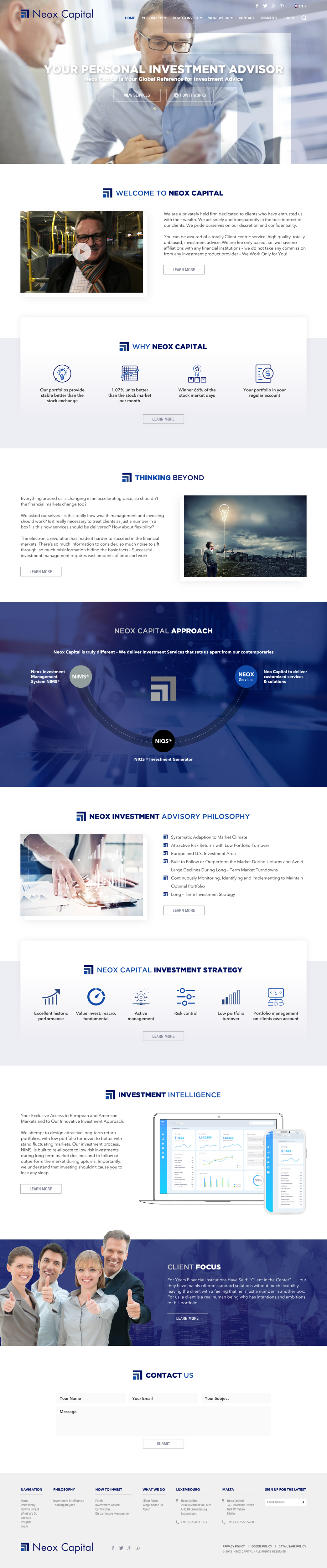Web-Design von -Marc- für Neox Capital | Design #23310306
