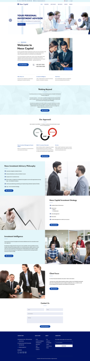Web Design by pentaxial for Neox Capital | Design: #23293324