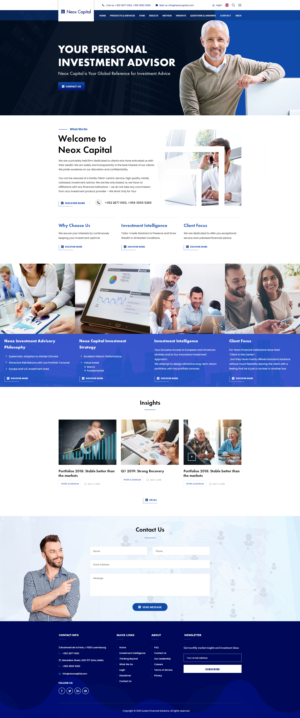 New and upgraded www.neoxcapital.com content & design financial markets | Web-Design von pentaxial