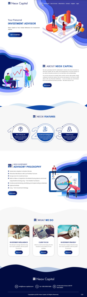 Web Design by pb for Neox Capital | Design: #23288201