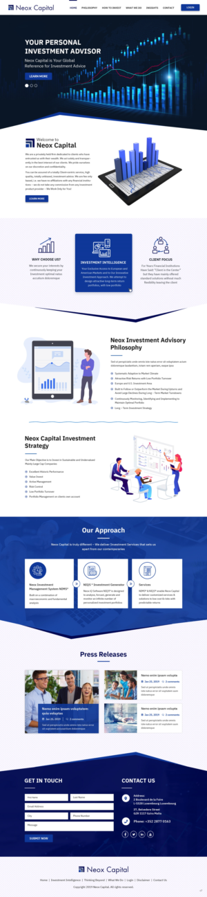 Web Design by pb for Neox Capital | Design: #23288204