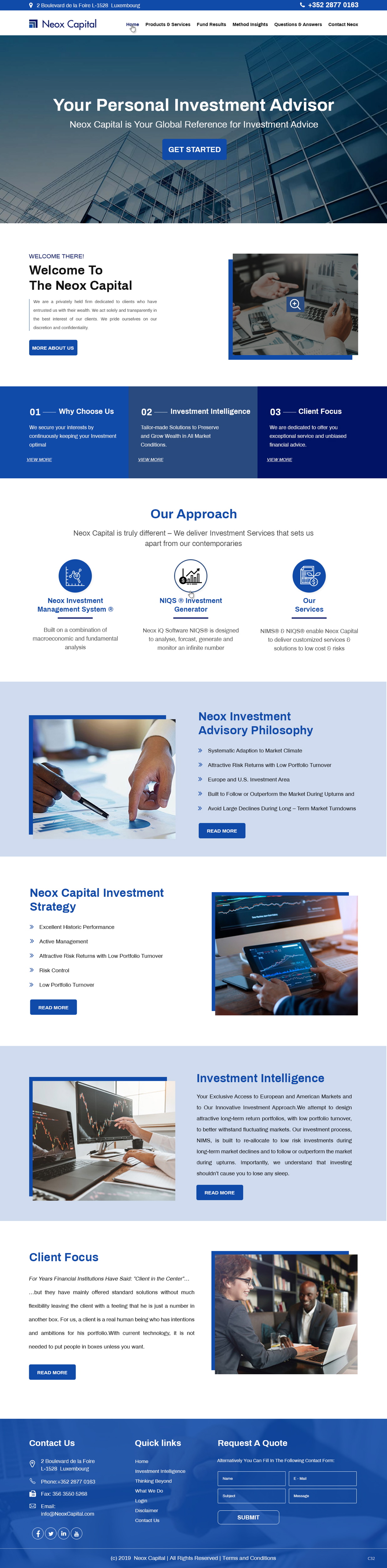 Web Design by pb for Neox Capital | Design #23288215