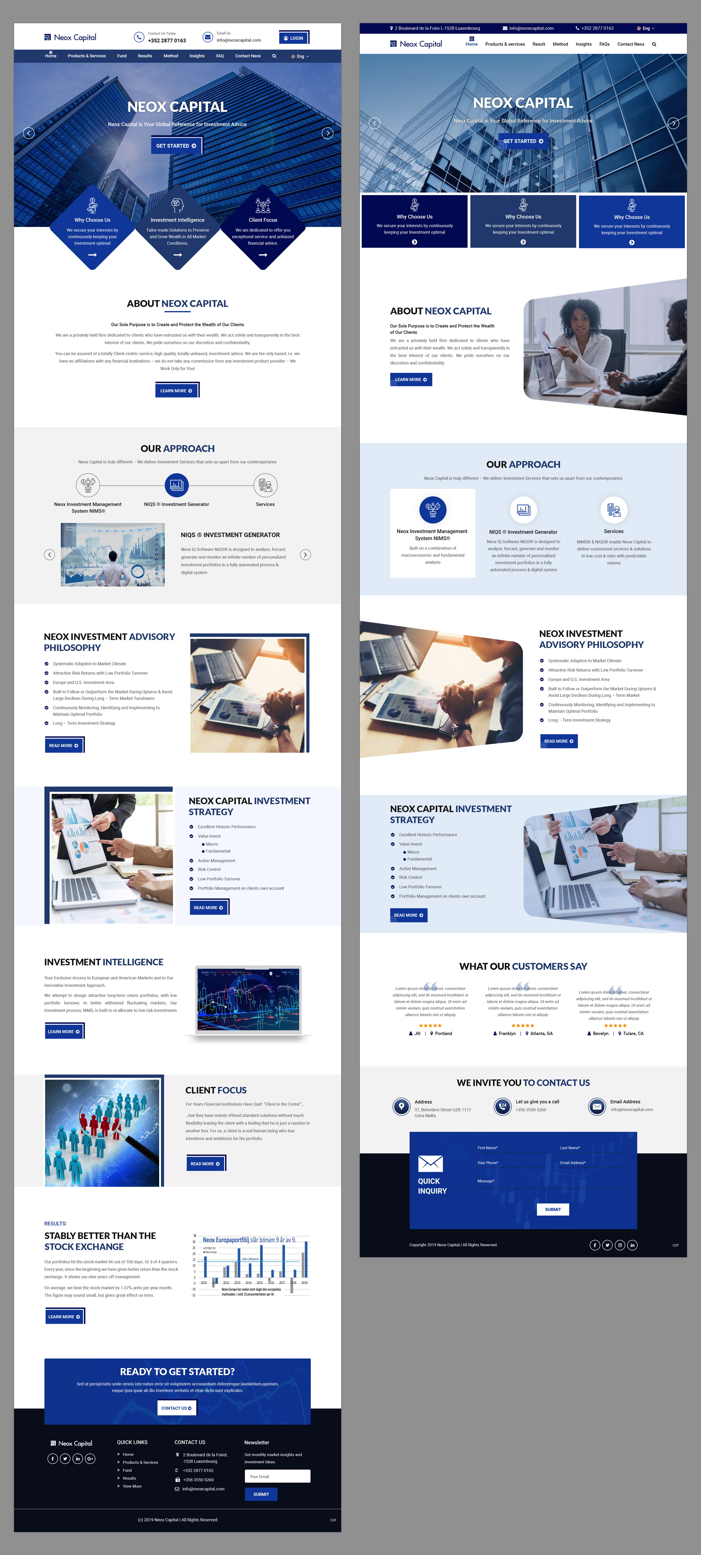 Web Design by pb for Neox Capital | Design #23288216