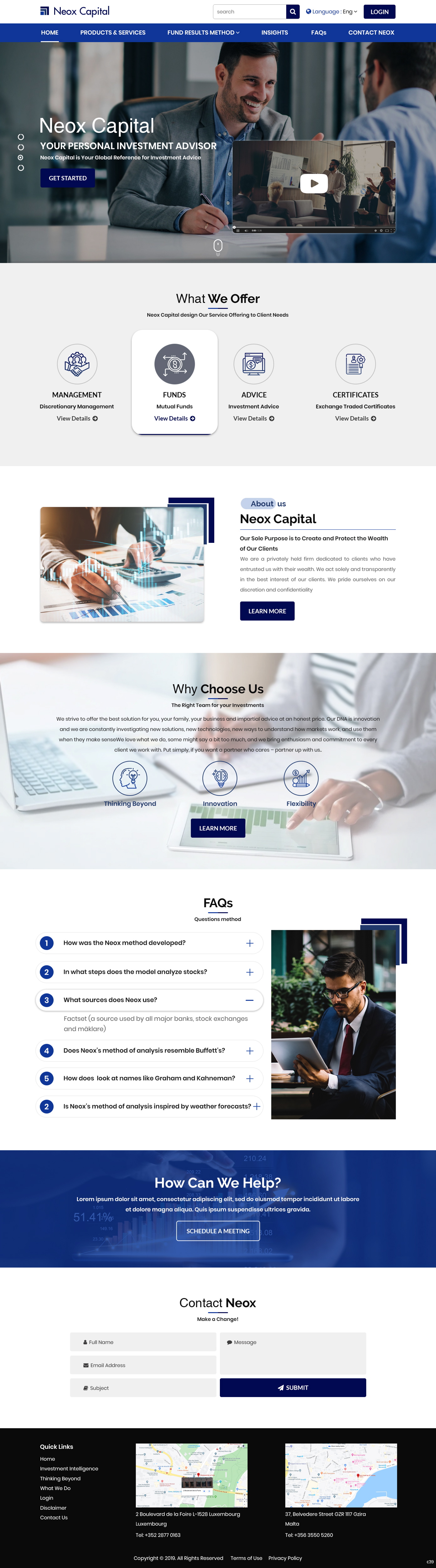 Web Design by pb for Neox Capital | Design #23288223