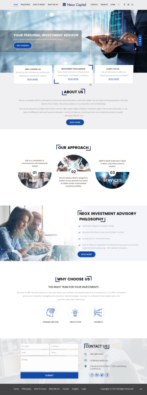 Web Design by pb for Neox Capital | Design: #23288224