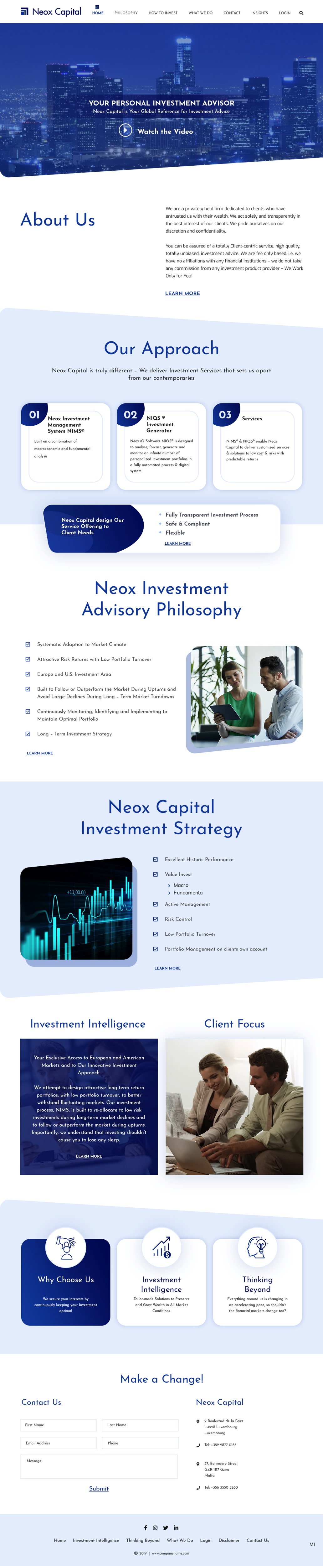 Web Design by pb for Neox Capital | Design #23288225
