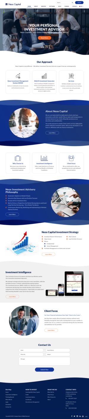 Web Design by pb for Neox Capital | Design: #23288228