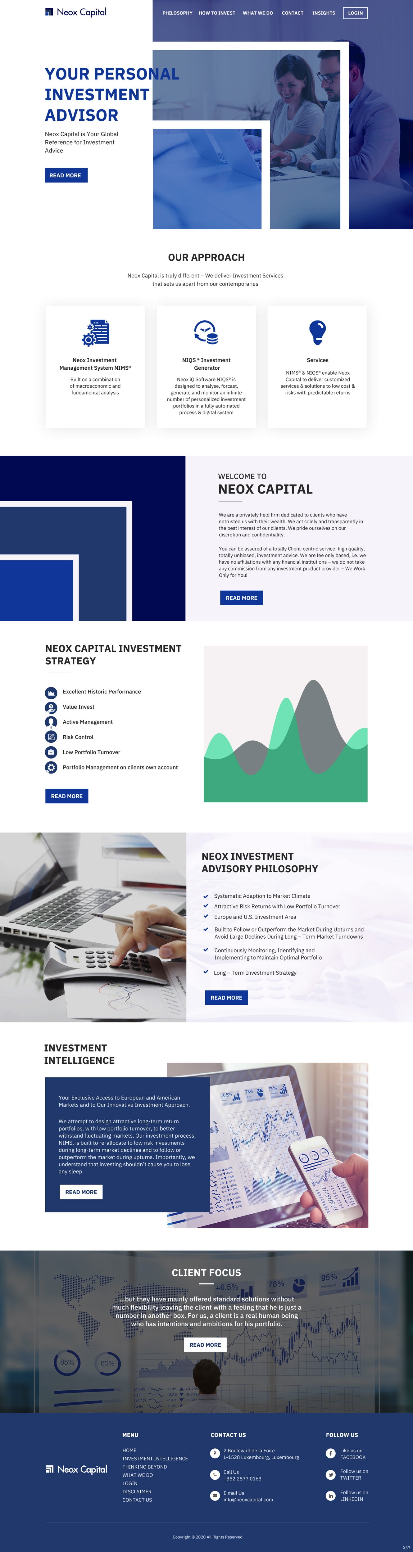 Web Design by pb for Neox Capital | Design #23288229