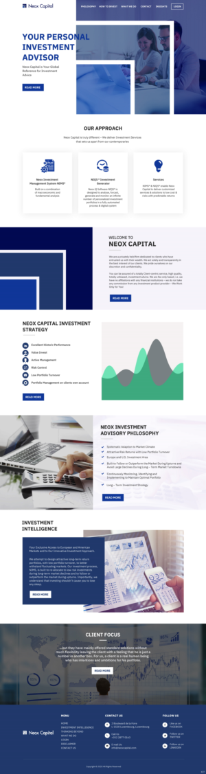 Web Design by pb for Neox Capital | Design: #23288229
