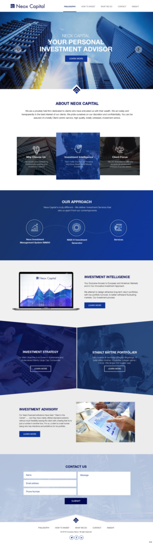 Web Design by pb for Neox Capital | Design: #23294745