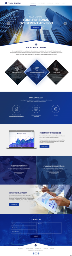 Web Design by pb for Neox Capital | Design: #23294746