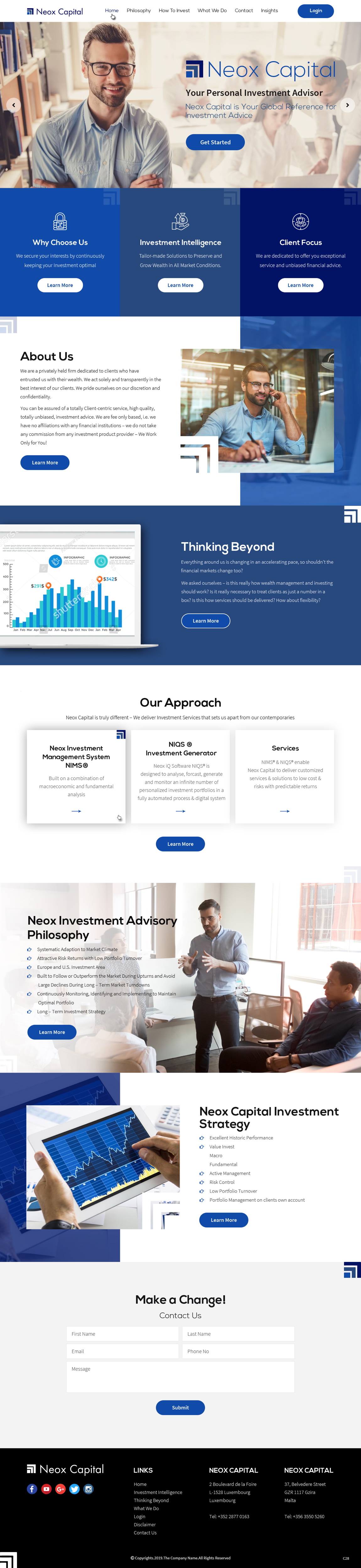 Web Design par pb pour Neox Capital | Design #23310417