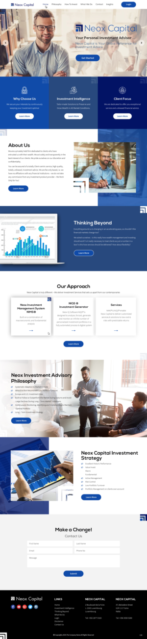 Web-Design von pb für Neox Capital | Design #23310417